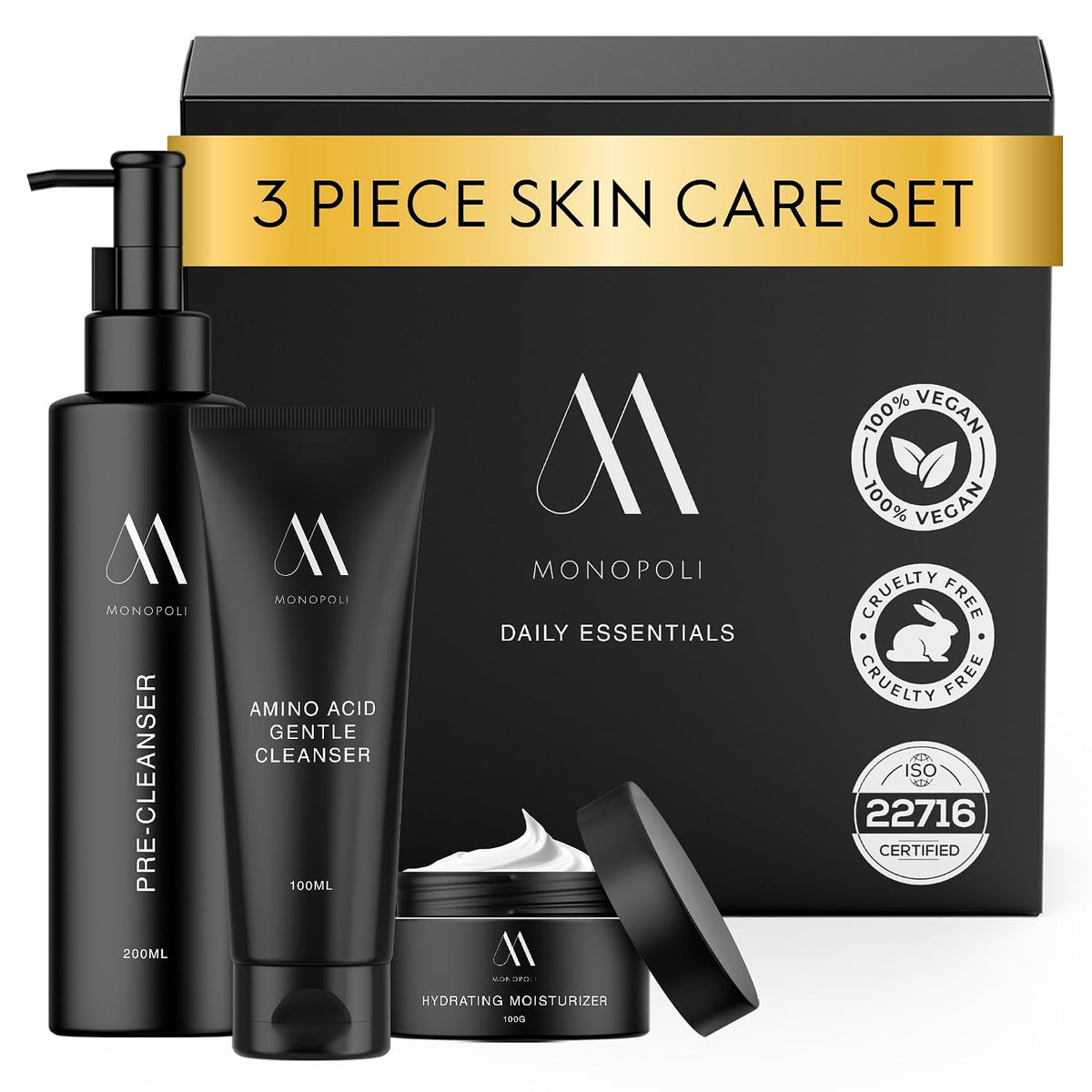 Monopoli Skin Daily Essentials 3-piece kit, wholesale case