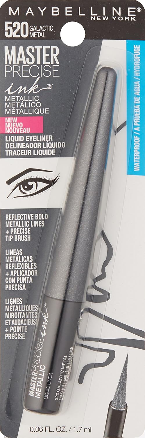 Maybelline Master Precise Ink Metallic Liquid Liner, Galactic Metal, 0.06 fl oz